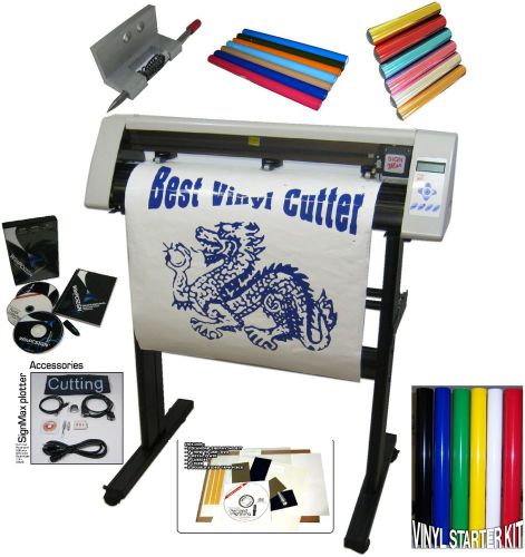 Signmax 24 inch vinyl cutter &amp; 2014 unlimited professional software vinyl +extra for sale