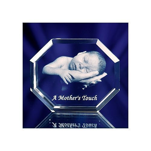 Crystal Photo Paperweight - Laser Picture Image Engraving