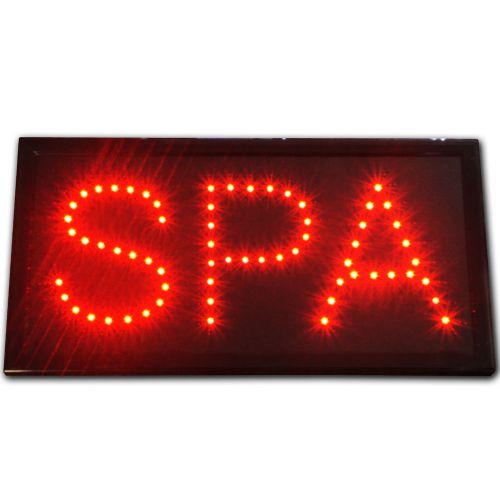 Open SPA bright salon LED massage tanning nails Sign Store Shop neon Beauty red