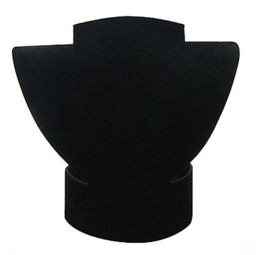 1pc Black Velvet Necklace Display Bust Size 150mm wide 160mm high A2CDF021