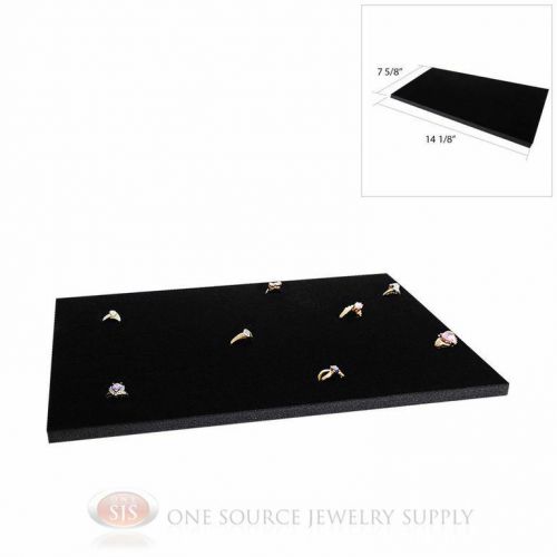 Black Ring Display Pad Holds 72 Slot Rings Tray or Case Jewelry Insert