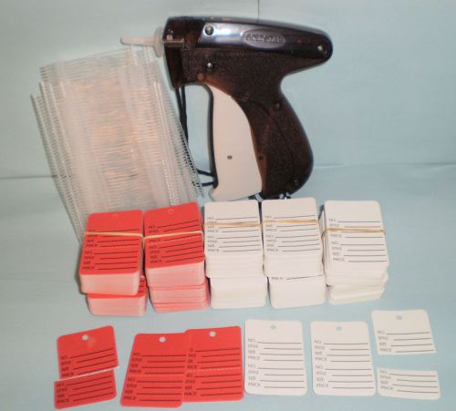 Fine clothing garment price tagger tag tagging gun 500 price labels+1000pin  . for sale
