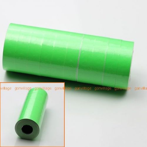 New Fluorescent Green 5500 Labels Paper Tag 10 Line For MX-6600 2 Line Price Gun