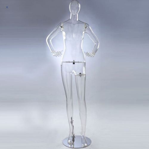 Retail Sotre Straight Clear Female Full Body Mannequin Dummy ~ QianWan Displays