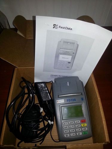 FD100 First Data Credit Card machine w/ extra cords LOOOOOK  no account required