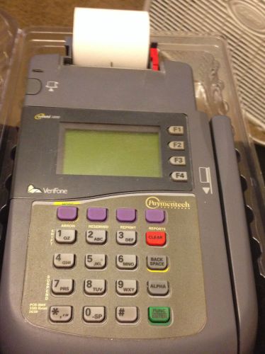 VERIFONE Omni 3200 Gray Credit Card Terminal &amp; Receipt Printer W/Power Cord