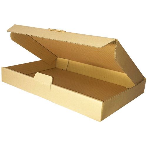 100x Maxibrief Shipping Boxes ca. 13.78x 9.84x 1.97&#034; A4 B4 Corrugated Card Brown