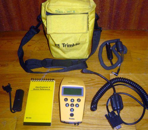 Trimble GeoExplorer II Handheld GPS GeoExplorer 2 Cables Soft Carrying Bag