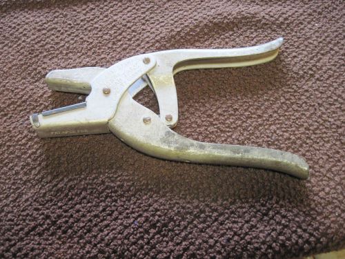 PERFECT EAR TAGS PLIERS SALASCO COMPOUND LEVER SALT LAKE STAMP CO VINTAGE OLD