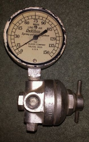 Vintage devilbiss regulator with gauge for sale