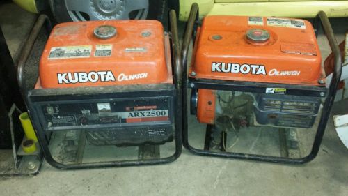 (2) Kubota arx2500kw generators