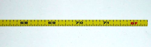 Metal Adhesive Backed Ruler - 1/4 Inch Wide X 6 Feet Long - Left - 1/16&#034;
