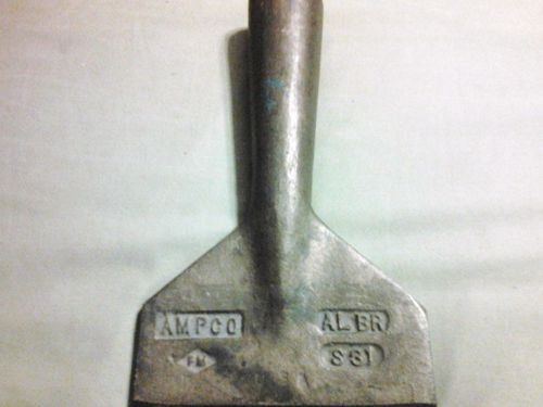 Ampco s-31 aluminum-bronze non sparking scraper 6 3/4&#034; x 4&#034;. for sale