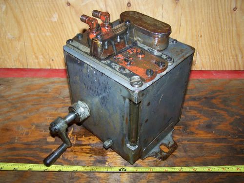 Old MANZEL 2-Feed Hit Miss Gas Engine Oiler Lubricator Steam Tractor Magneto WOW