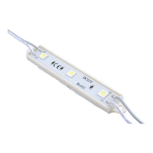 100 pcs  smd 5050 waterproof led module (3 leds, white light, l78 x w15mm) for sale