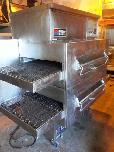 Middleby Marshall PS360S Double Stack Gas Conveyor Pizza Oven