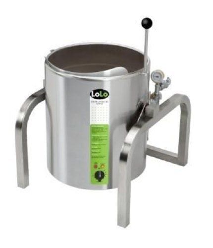 Lolo 8-gallon electric steam kettle, new, sk-32e, single or 3-phase for sale