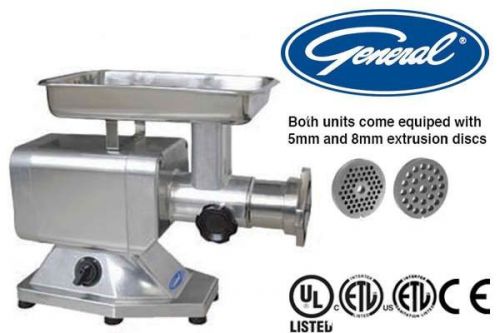 General meat grinder #22 hub 660 lbs/hr 75 rpm drive forward switch model gsm100 for sale