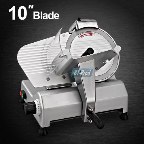 Electric stainless steel food meat slicer deli cutter with 10&#034; blade for sale