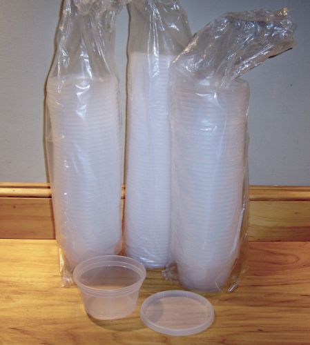 Set of 60 New 12oz Deli containers with matching lids by Newspring YL2512
