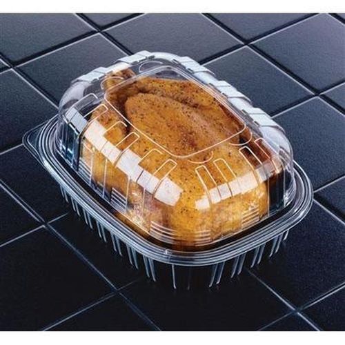 New PACTIVE XL Roaster Dish &amp; Clear Lid Take Out with Fog Gard Coating 95 ct