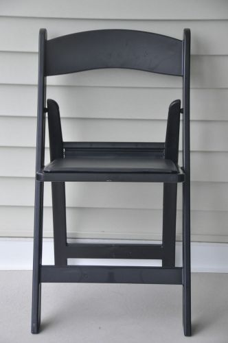 20 Chairs Resin Black Folding Comfortable Padded Wedding Restaurant Rental Chair