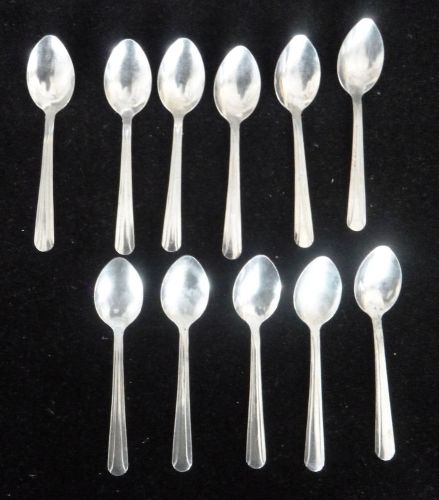 11 DEMITASSE ESPRESSO SPOONS FROM UPDATE INTERNATIONAL CHINA -  STAINLESS STEEL