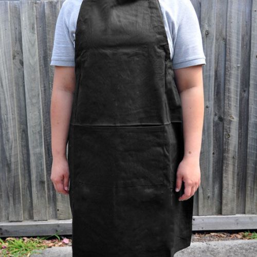 Black Plain Apron with Front Pocket | Butchers Kitchen Cooking Craft Chefs