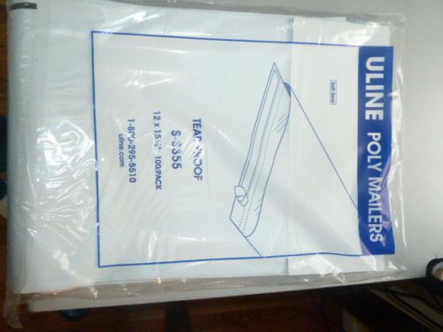 12&#034; x 15.5&#034; self-seal tear-proof polyethylene mailer, 100 pack for sale