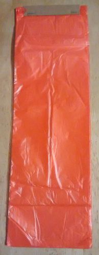 1000 Count Orange Poly Plastic Newspaper Bags 5.5 x 17 inches (10 Strands)