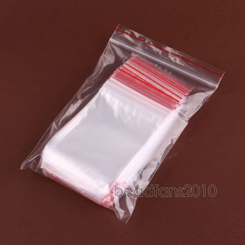 200pcs 1.6&#034;x2.4&#034; 3Mil Zip Lock Clear Poly Bag Small Bags Reclosable Plastic BQ1