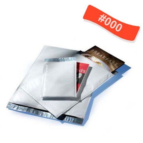 18000 #000 4X8 Poly Bubble Padded Envelopes Mailers Bags + Free Shipping