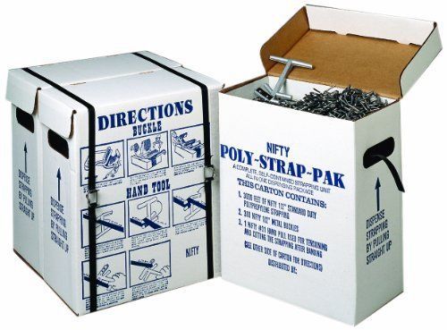 Nifty products spspkit 252 piece polypropylene portable strapping kit  3000 leng for sale