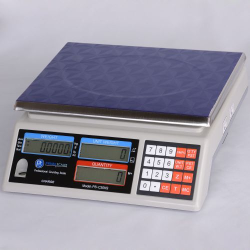 New 66Lbs/0.002lb 30kg/.01kg Counting Scale Checkweighing Feature Hi-Low Limits