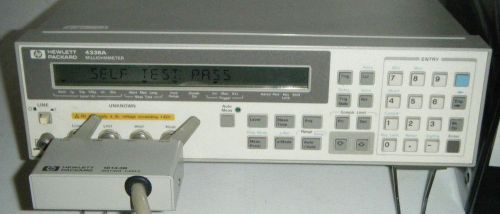 *tested* hp agilent 4338a precision milliohmmeter with kelvin accessories for sale