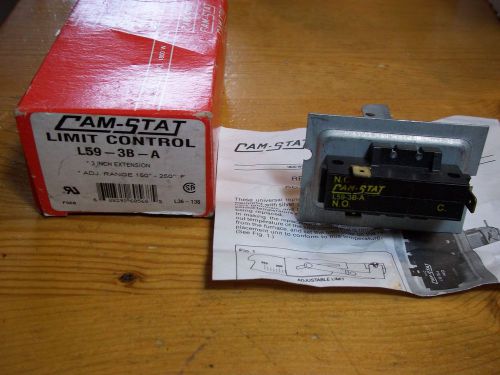 Cam-Stat Adjustable slide Replacement Limit Control L59-3B-A 120°F to 250°F