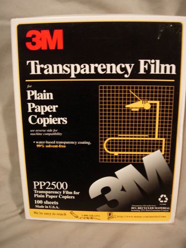 3M PP2500 TRANSPARENCY FILM for PLAIN PAPER COPIERS - 90 Sheets