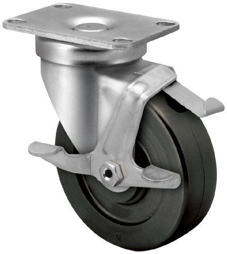 Albion 02 series 5&#034; diameter hard rubber wheel light duty institutional swivel c for sale
