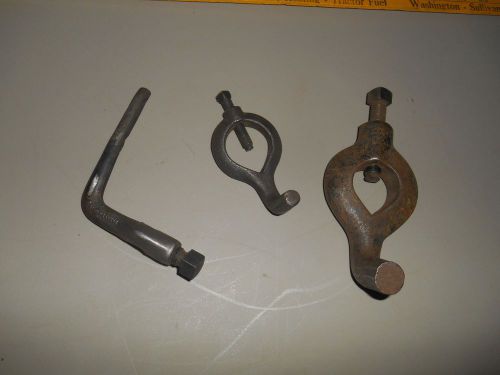 3 Machinist&#039;s Lathe Dog Tool Holders Bent Tail