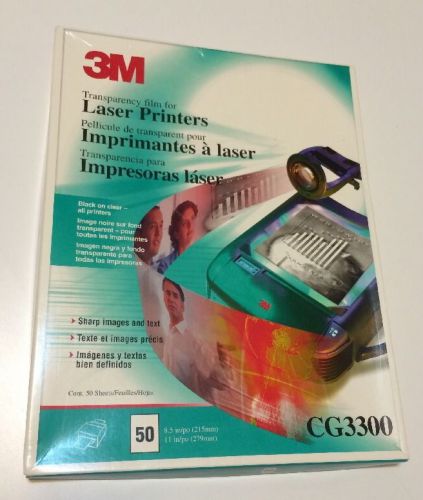 3m Transparency Film For Laser Printers CG3300 48 Sheets