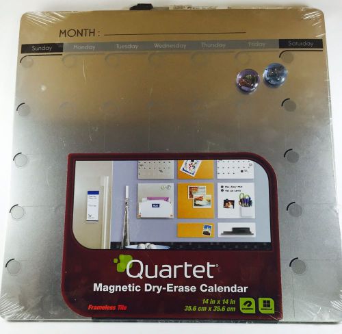 Quartet Magnetic Dry-Erase Calendar 14&#034; x 14&#034; New