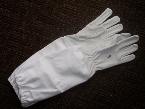 Bee Gloves: Long Leather and Cotton XL size