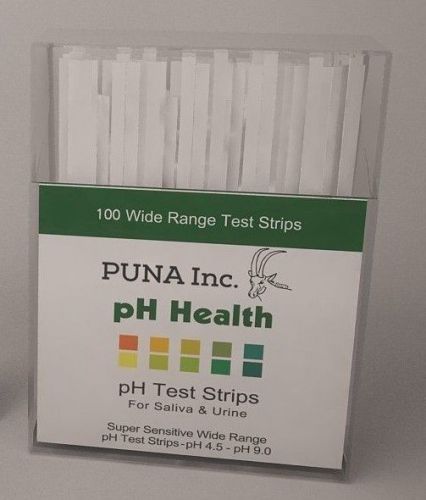 Puna Ph Test Strips 100 Strips pH Test Strips Saliva and Urine Results in 15 Sec