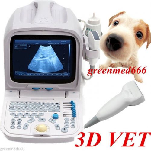 2015 3d pc platform vet veterinary ultrasound scanner with 7.5mhz linear probe for sale
