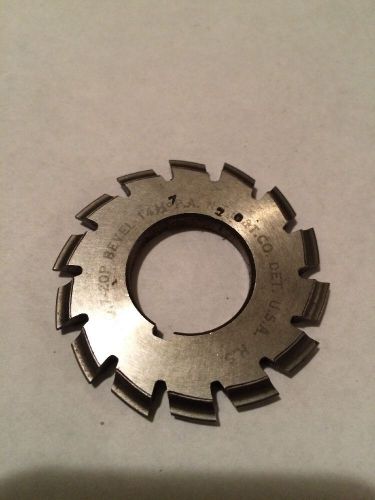 USED INVOLUTE GEAR CUTTER #7 20 BEVEL 14.5PA 7/8&#034; Bore NTD&amp;T CO. HS