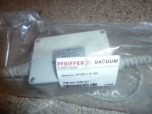 **NEW** Pfeiffer Vacuum PM 041 938 GT BACKING Pump Relay Box  NEW IN BAG
