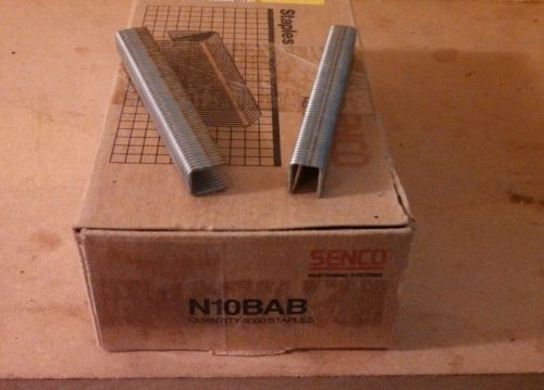 10 BOXES Senco N10BAB 5/8&#034; Chisel tip 16 gauge 7/16&#034; Crown Staples