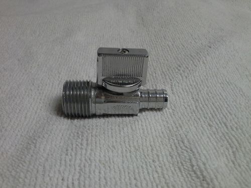 Stainless st1/2pt male thread to 3/8 barb hose connector full port ball valve for sale