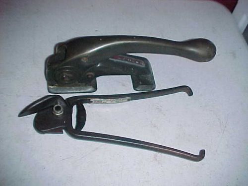 SIGNODE 5/8&#034; Brass Stretcher K-2 &amp; 3/4&#034; Model 2 Strap Cutter Warehouse Tools