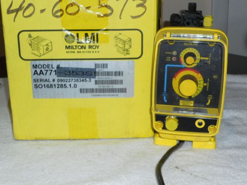 LMI Milton Roy AA771-353SI Electromagnetic 140-psi Dosing Pump - EXC in Box!